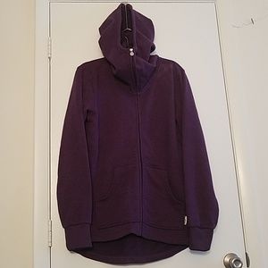 Burton Purple Hoodie with Cowl Neck